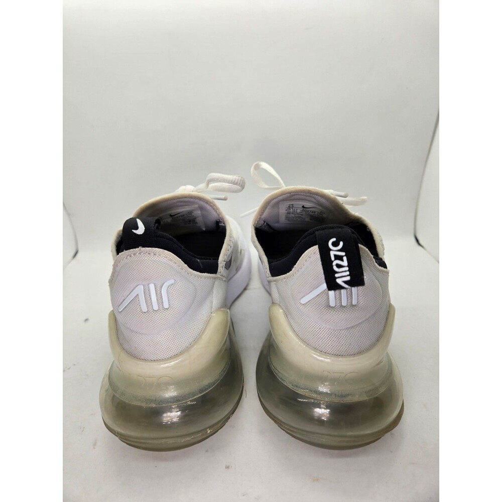 Nike Air Max 270 Shoes Womens 6.5 Triple White Athletic Running Workout Sneakers - Picture 5 of 8